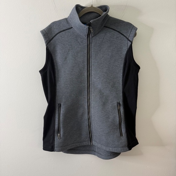 Kuhl Other - KUHL Projekt Mens XL‎ Full Zip Vest Heathered Grey Black Outdoor Hiking Layer